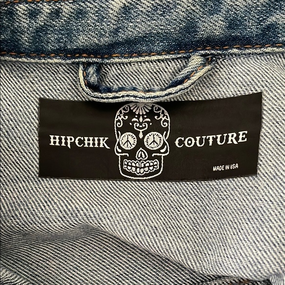 Blue Distressed Jean Jacket Relaxed Fit - Picture 5 of 11